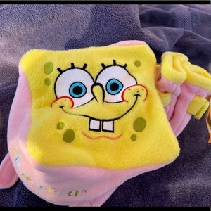 New Spongebob Squarepants 2 piece Hat & Mitts set